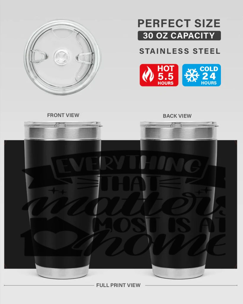 everything that matters most is at home 20#- home- Tumbler