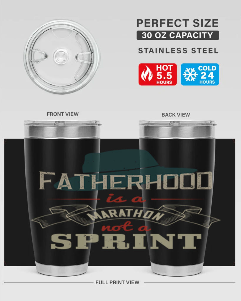 fatherhood is a marathon 227#- fathers day- Tumbler