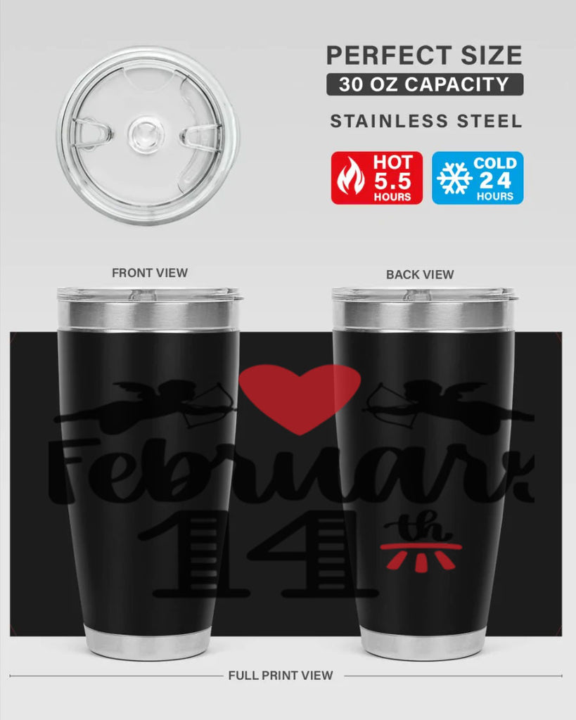 february th 28#- valentines day- Tumbler