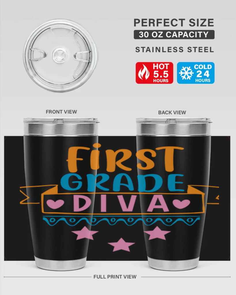 first grade diva 23#- 1st grade- Tumbler