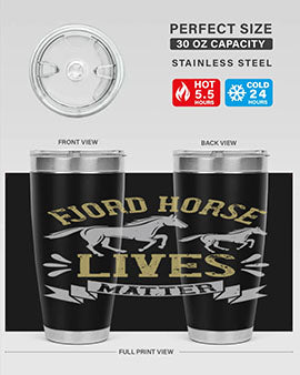 fjord horse lives matter Style 54#- horse- Tumbler