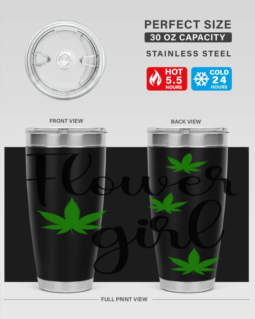 flower girl cannabis 84#- marijuana- Tumbler