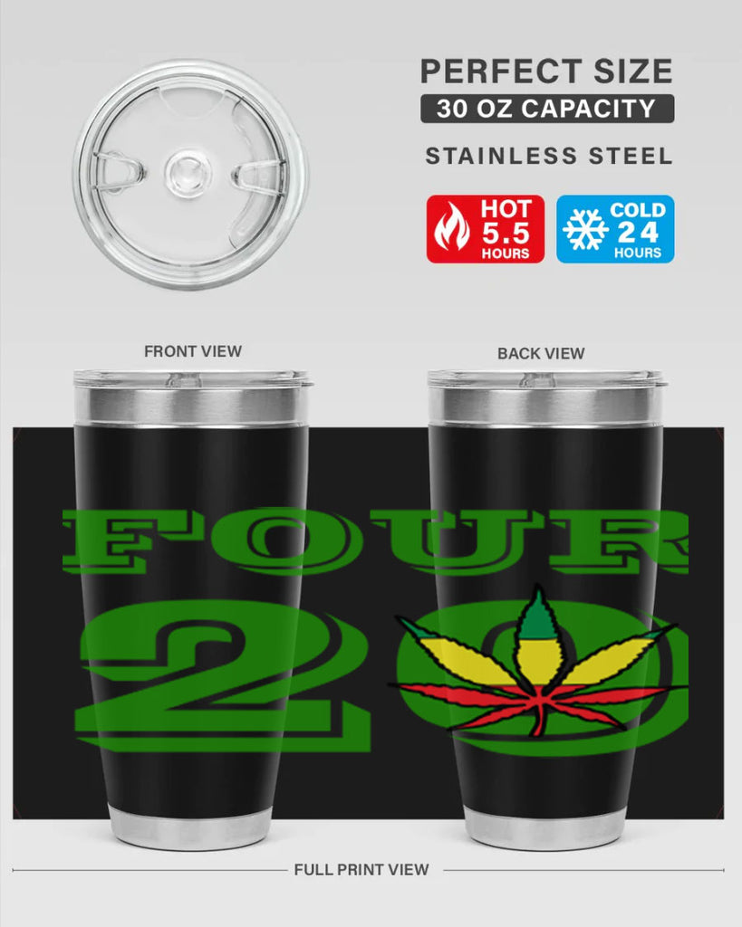 four twenty 87#- marijuana- Tumbler