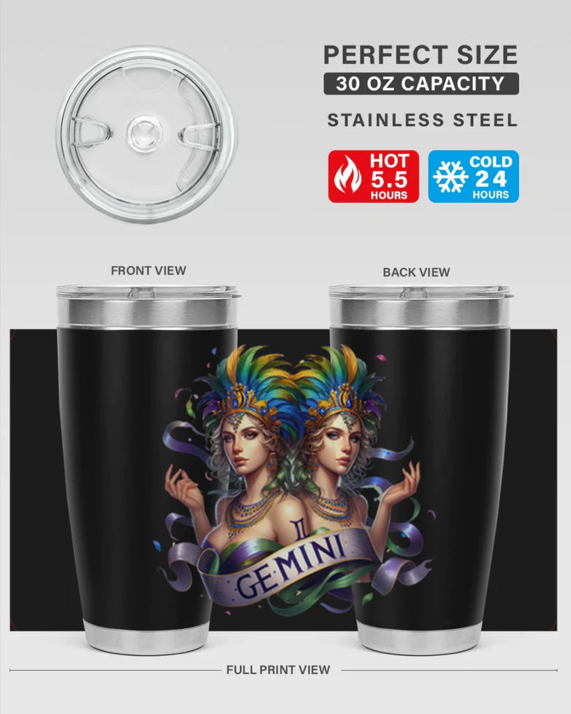 gemini 243#- zodiac- Tumbler