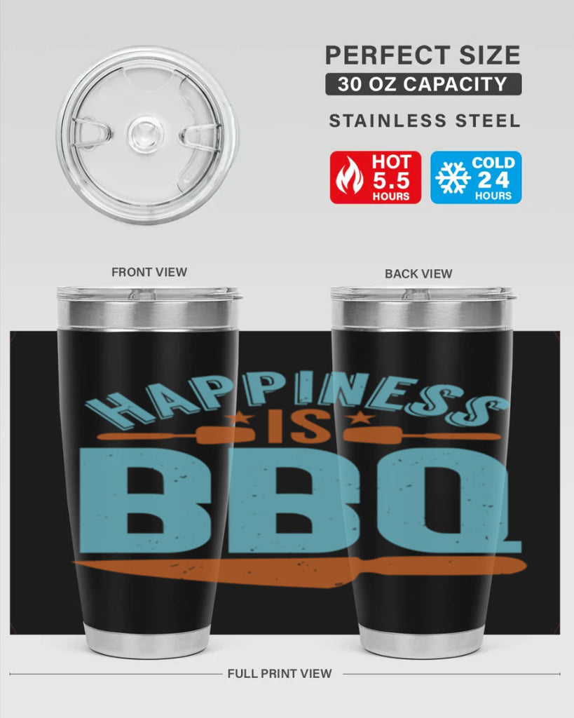 happiness is bbq 43#- bbq- Tumbler