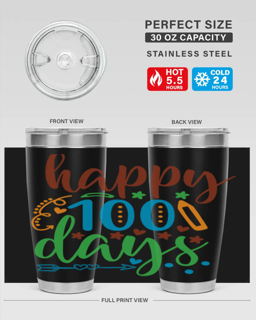 happy 100 days 10#- 100 days of school- Tumbler