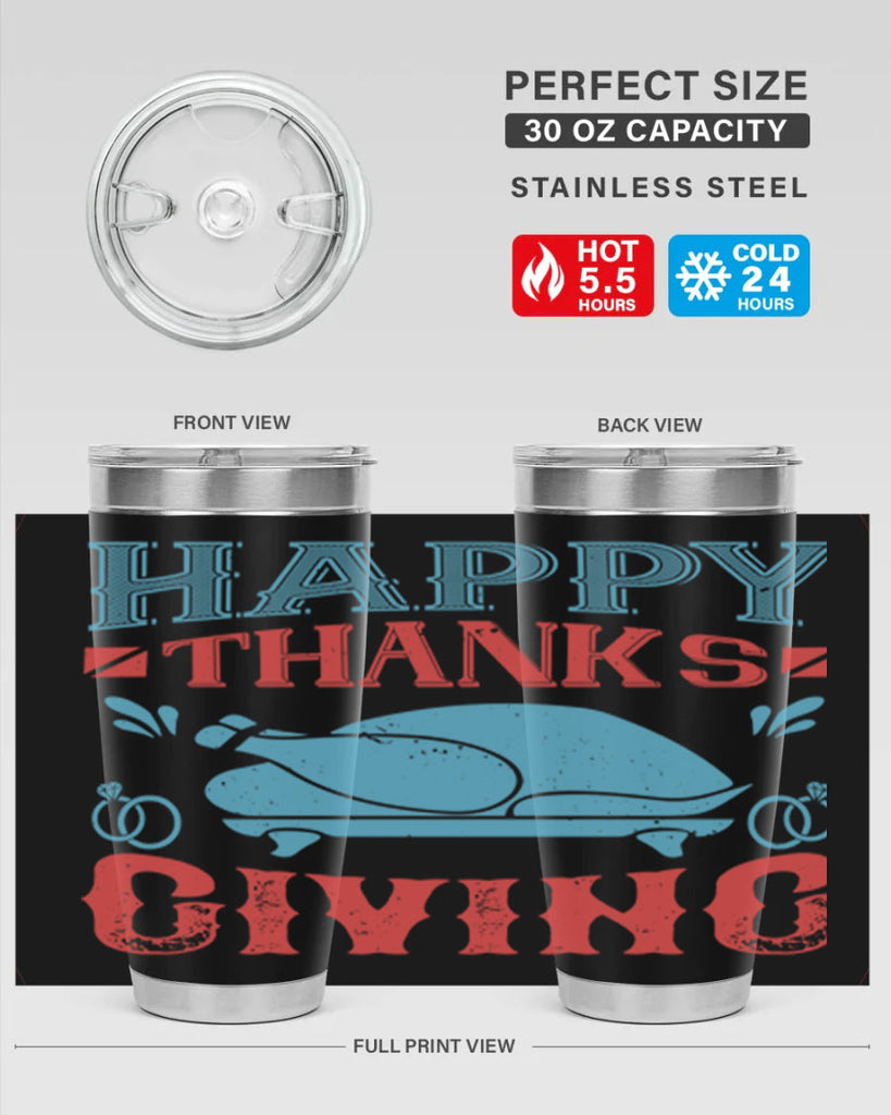 happy thanks giving 36#- thanksgiving- Tumbler