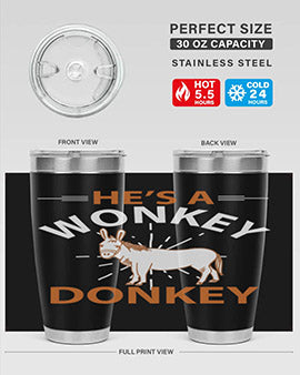 he’s a wonky donkey Style 4#- donkey- Tumbler