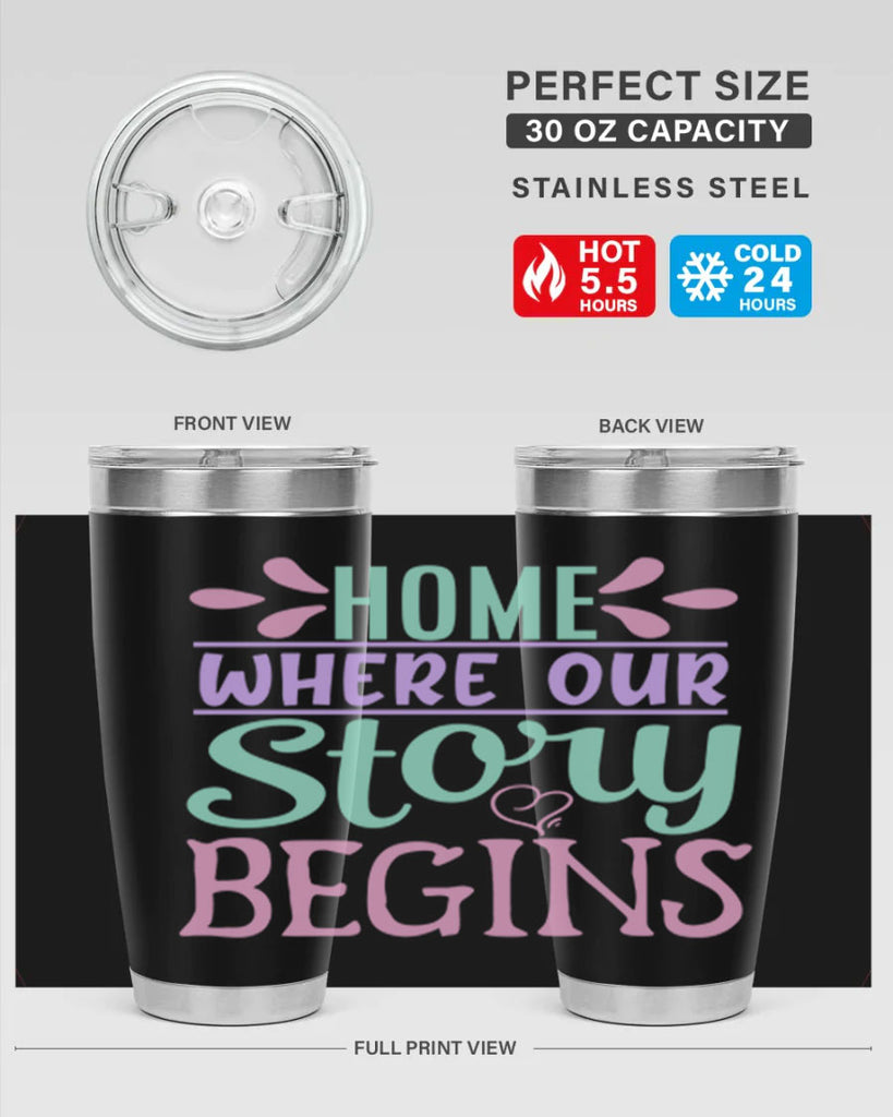 home where our story begins 23#- home- Tumbler