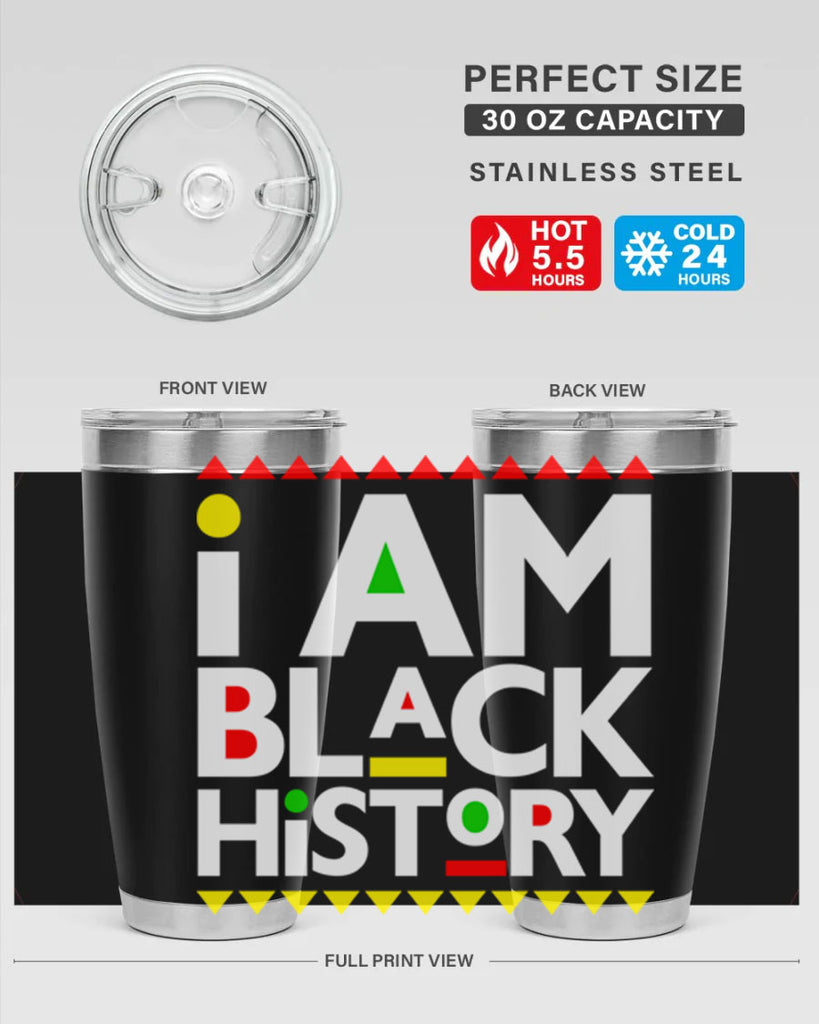 i am black  history 116#- black words phrases- Cotton Tank