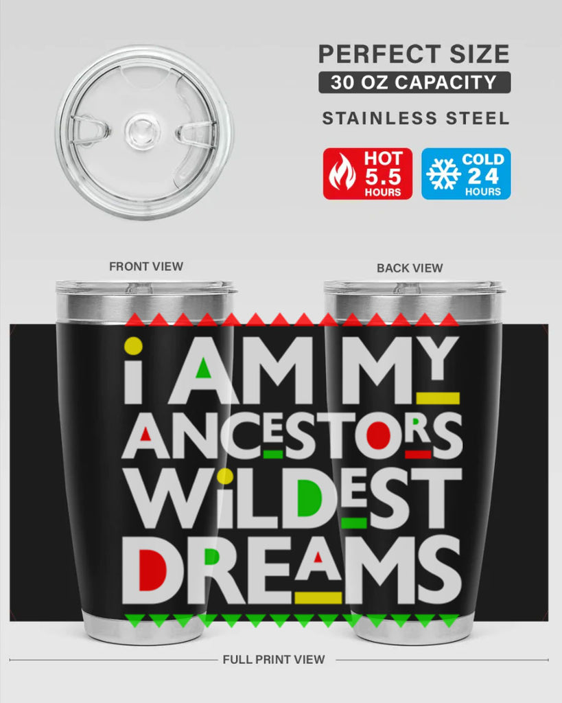 i am my  ancestors wildest dreams 115#- black words phrases- Cotton Tank