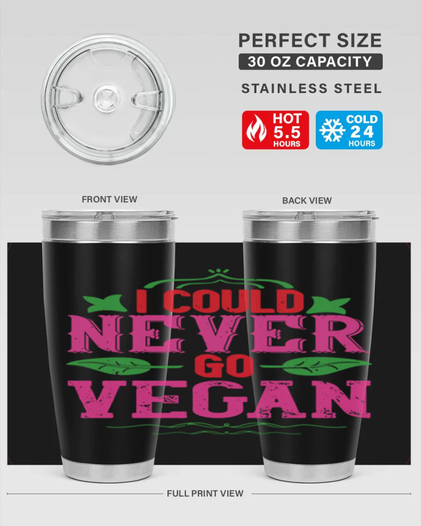 i could never go vegan 133#- vegan- Tumbler