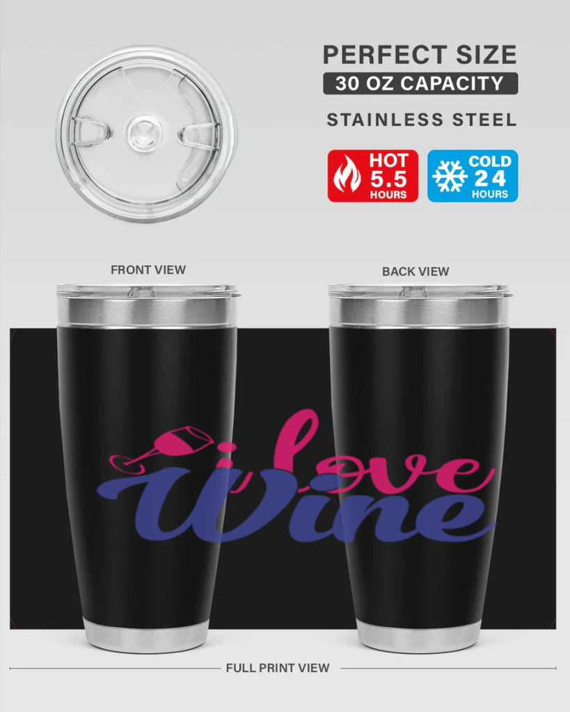 i love wine 402#- mom- Tumbler