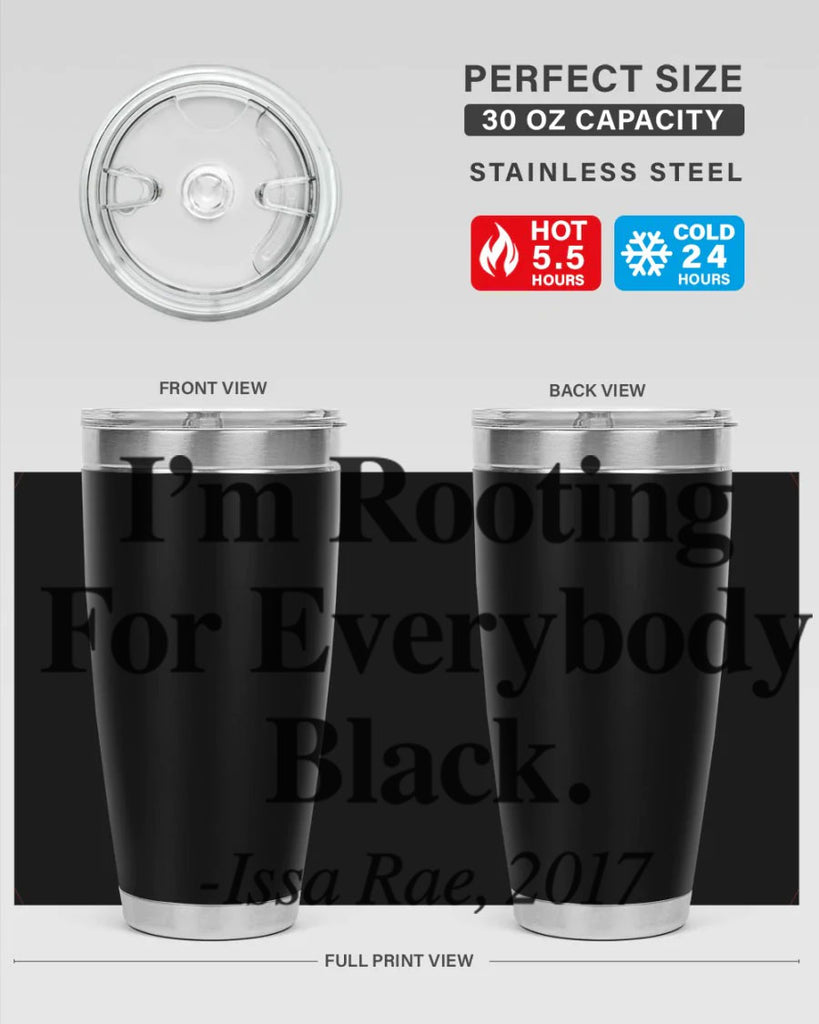 im  rooting for everybody black  109#- black words phrases- Cotton Tank