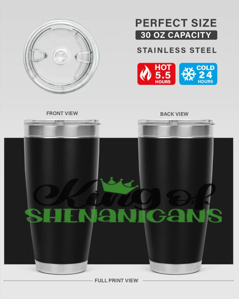 king Of Shenanigans Style 74#- St Patricks Day- Tumbler