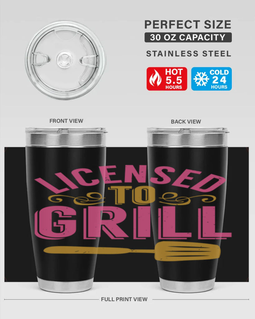 licensed to grill 24#- bbq- Tumbler