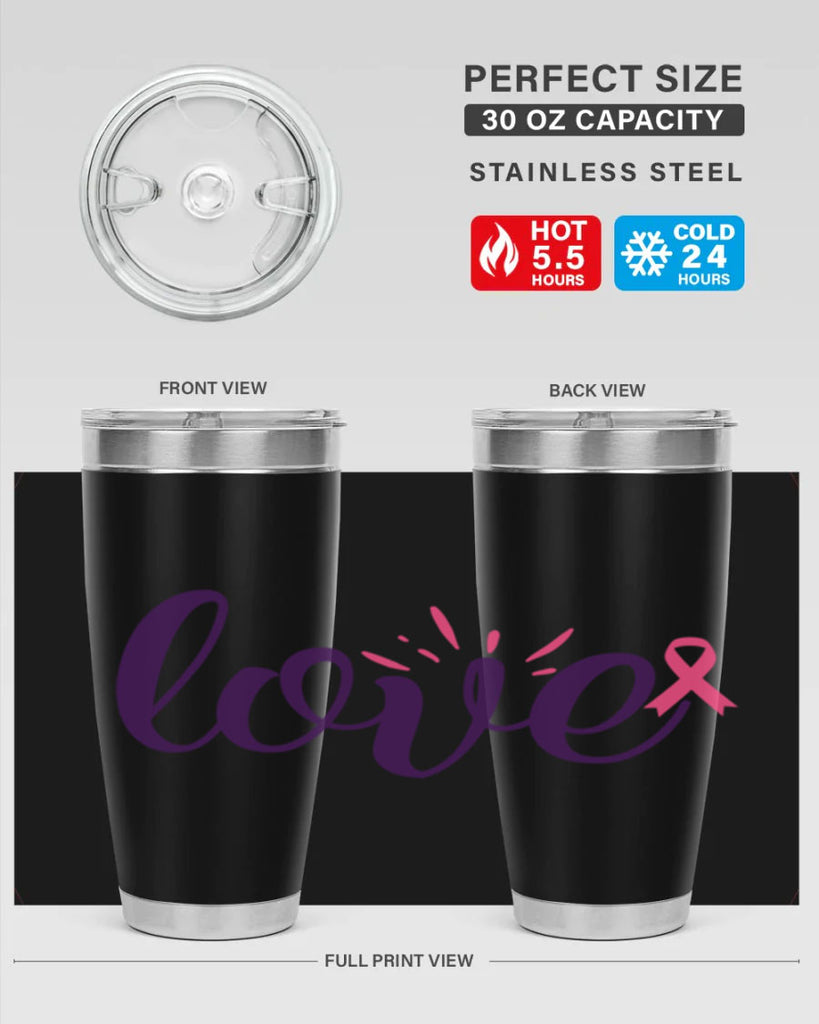 love Style 7#- breast cancer- Tumbler