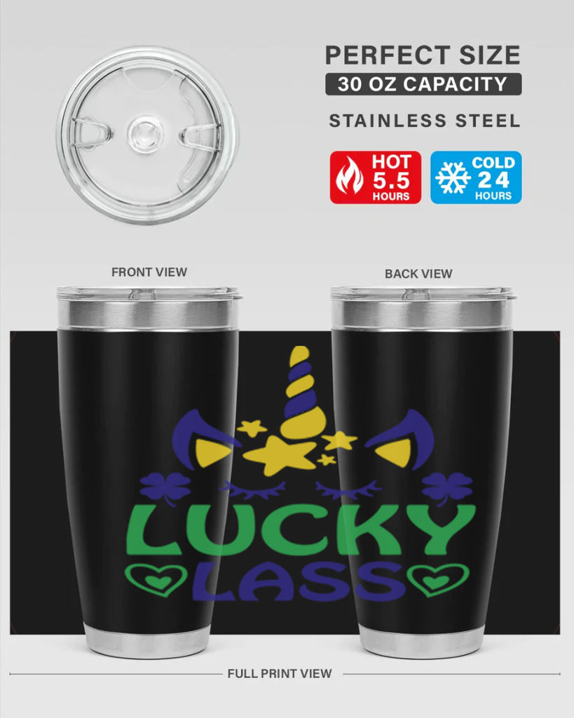 lucy lass 11#- mardi gras- Tumbler