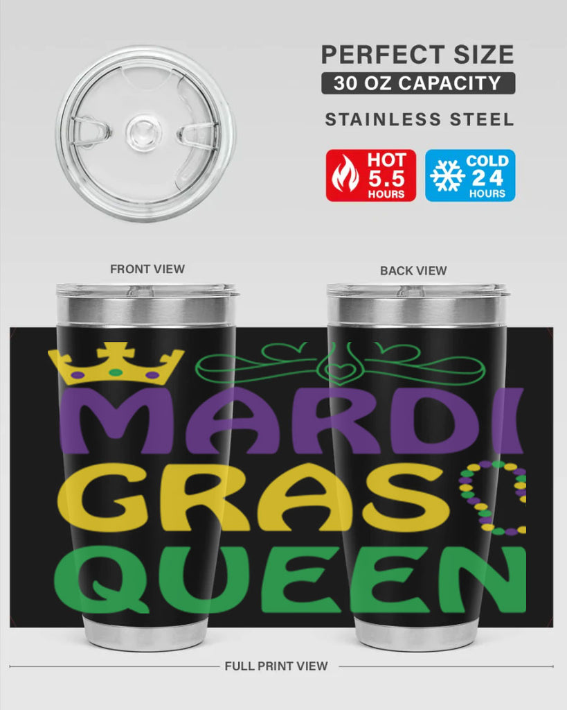 mardi gras queen 8#- mardi gras- Tumbler