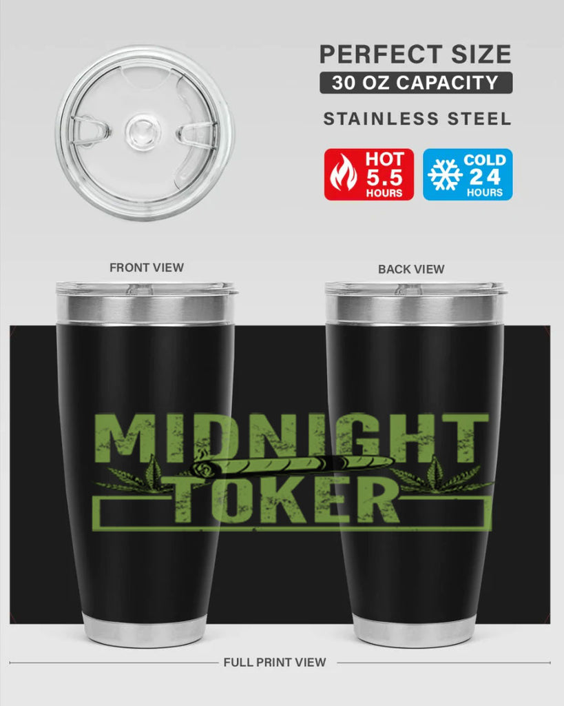 midnight toker 211#- marijuana- Tumbler