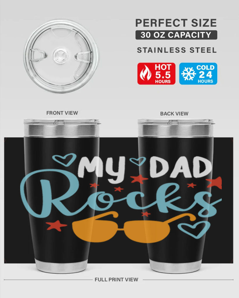 my dad rocks 83#- fathers day- Tumbler