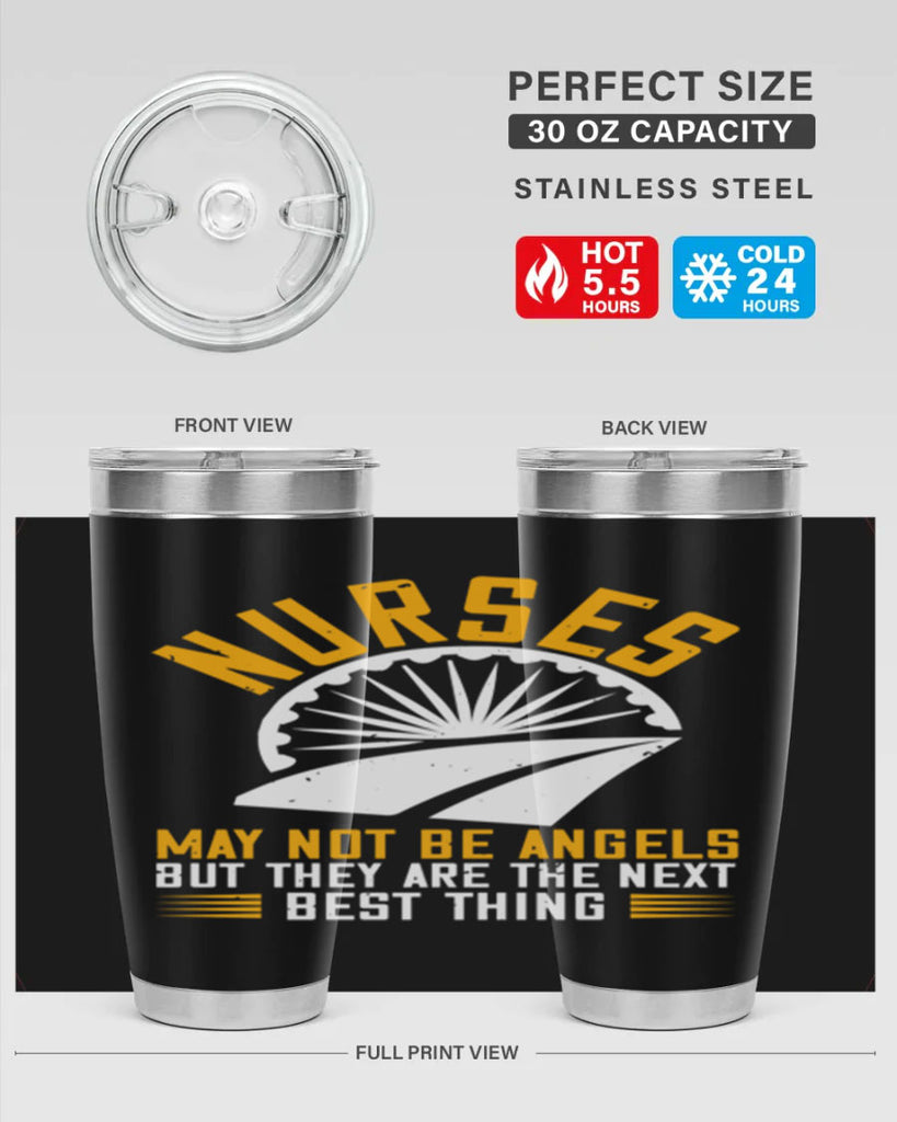 nurses may not be angels Style 265#- nurse- tumbler
