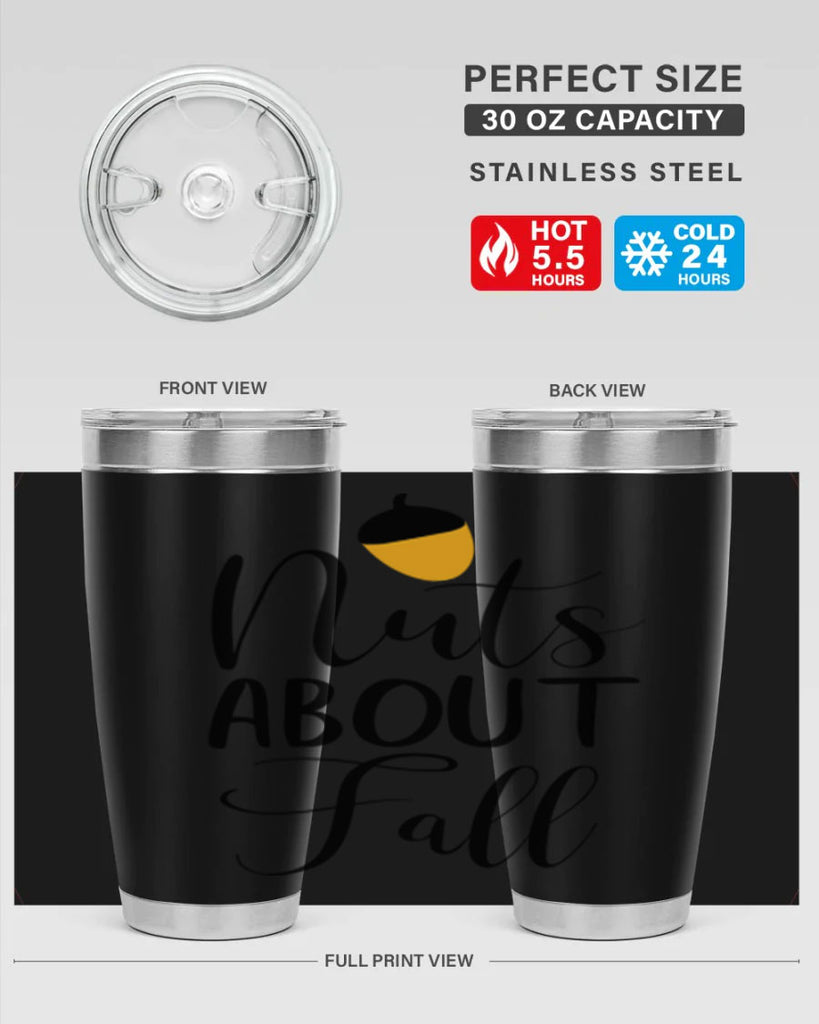 nuts about fall 445#- fall- Tumbler