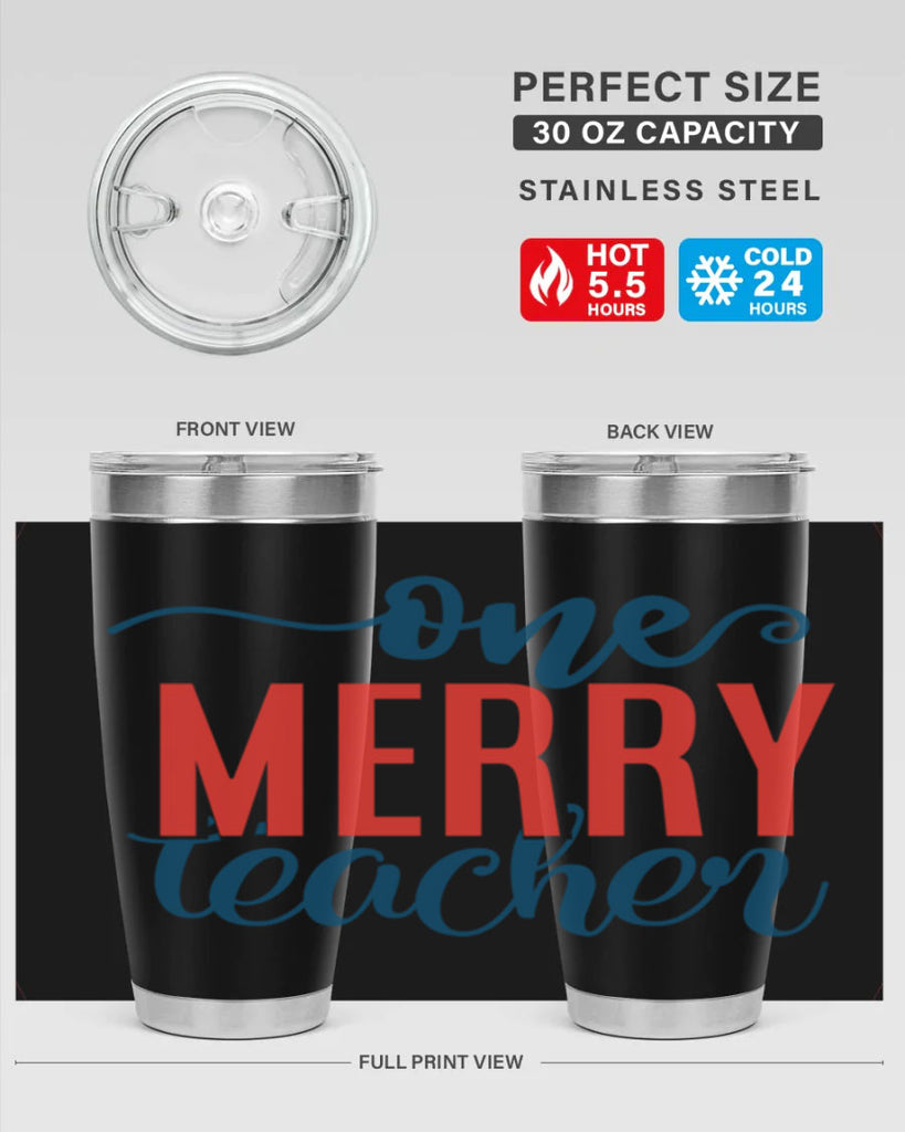 one merry teacher Style 161#- teacher- tumbler