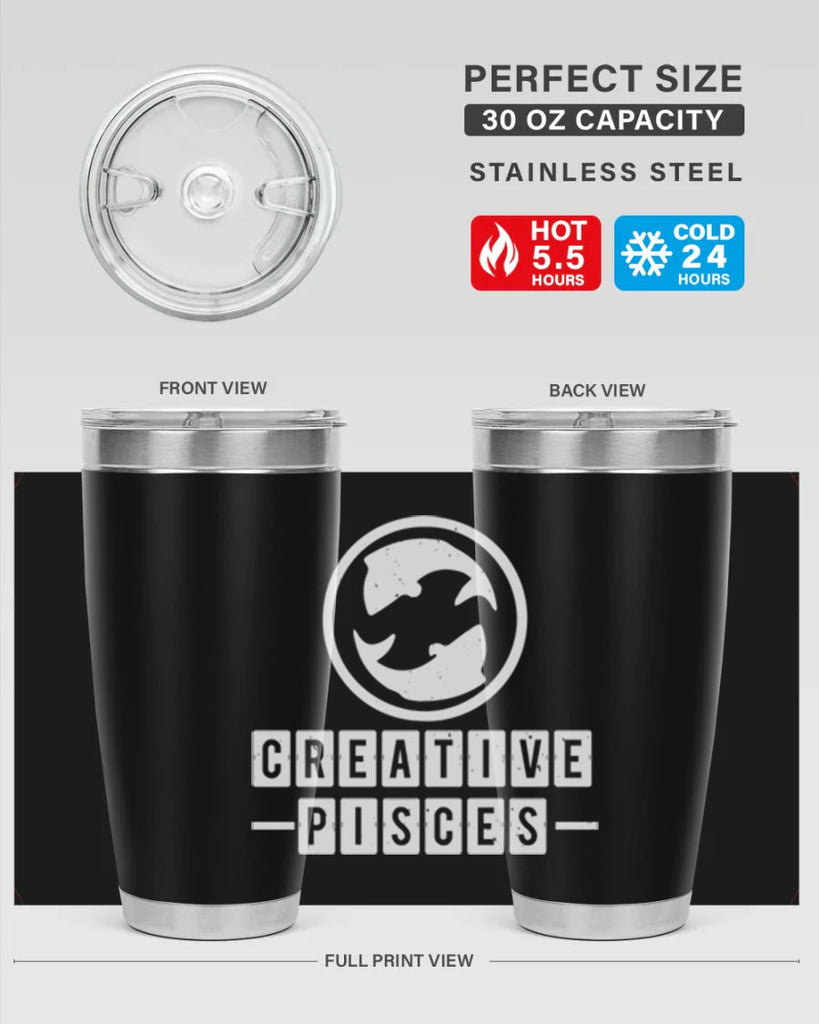 pisces 345#- zodiac- Tumbler