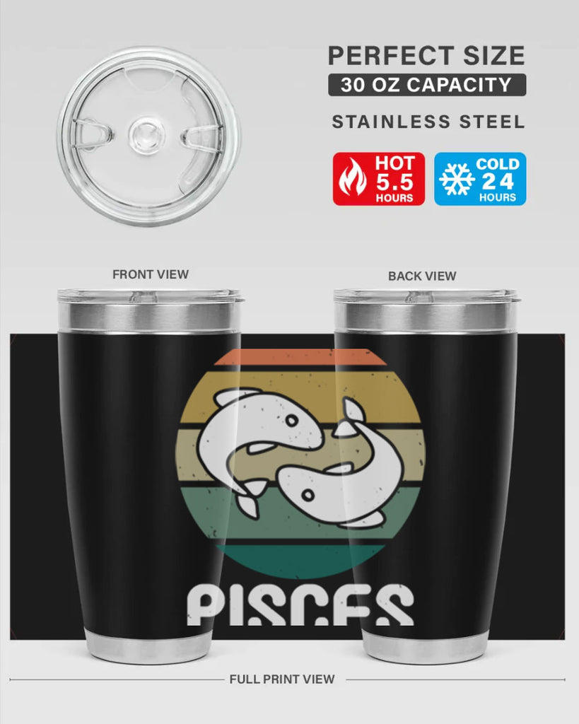 pisces 346#- zodiac- Tumbler