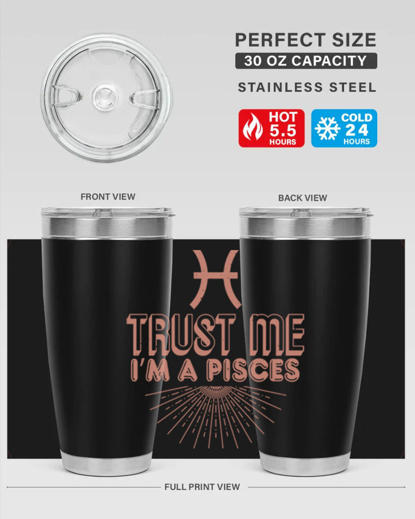 pisces 358#- zodiac- Tumbler