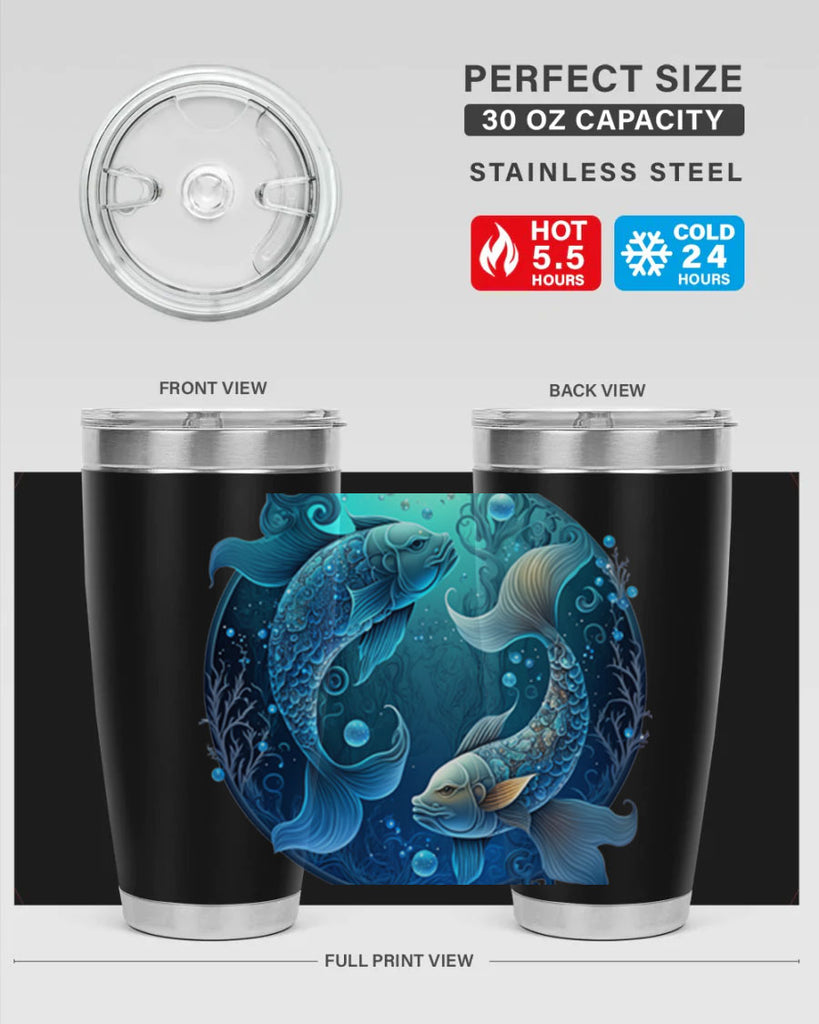 pisces 364#- zodiac- Tumbler