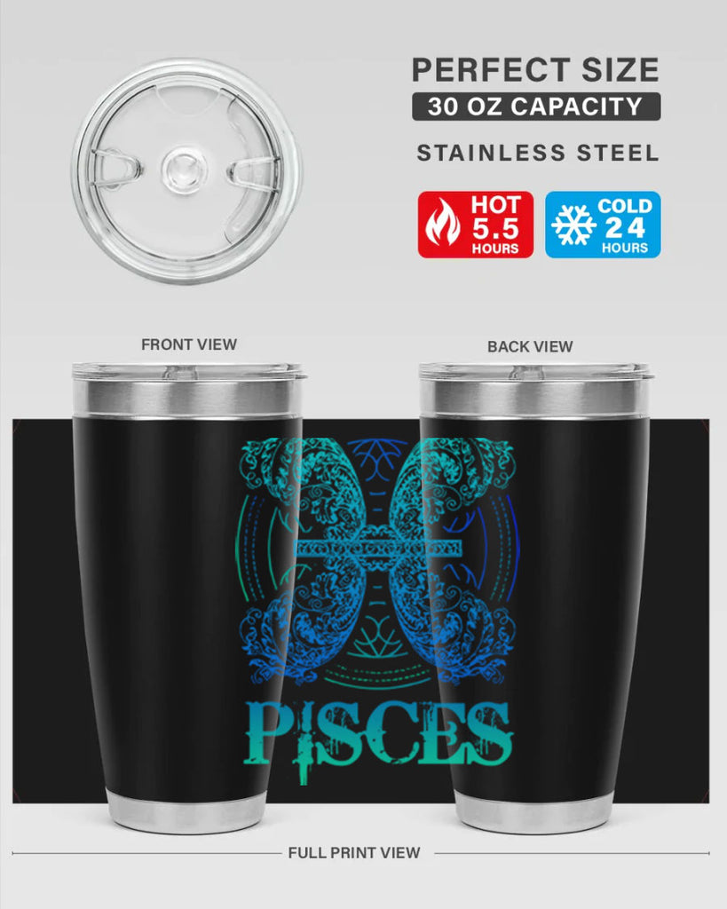 pisces Zodiac 381#- zodiac- Tumbler