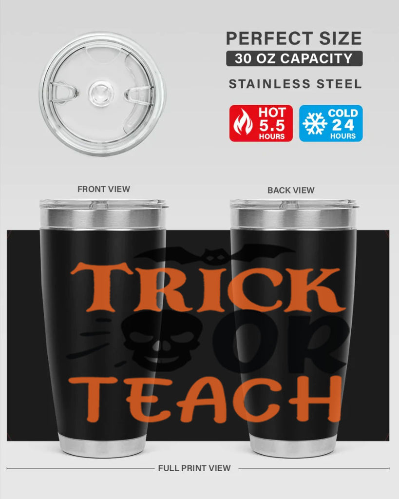 trick or teach 104#- halloween- Tumbler