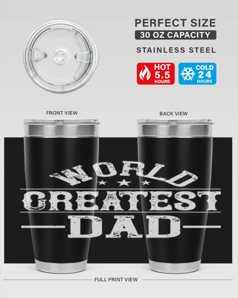 world greatest dad 143#- fathers day- Tumbler