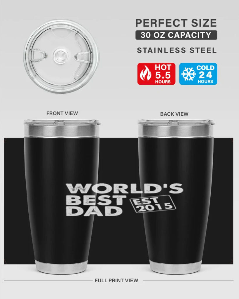 world is best dad est m 62#- dad- Tumbler