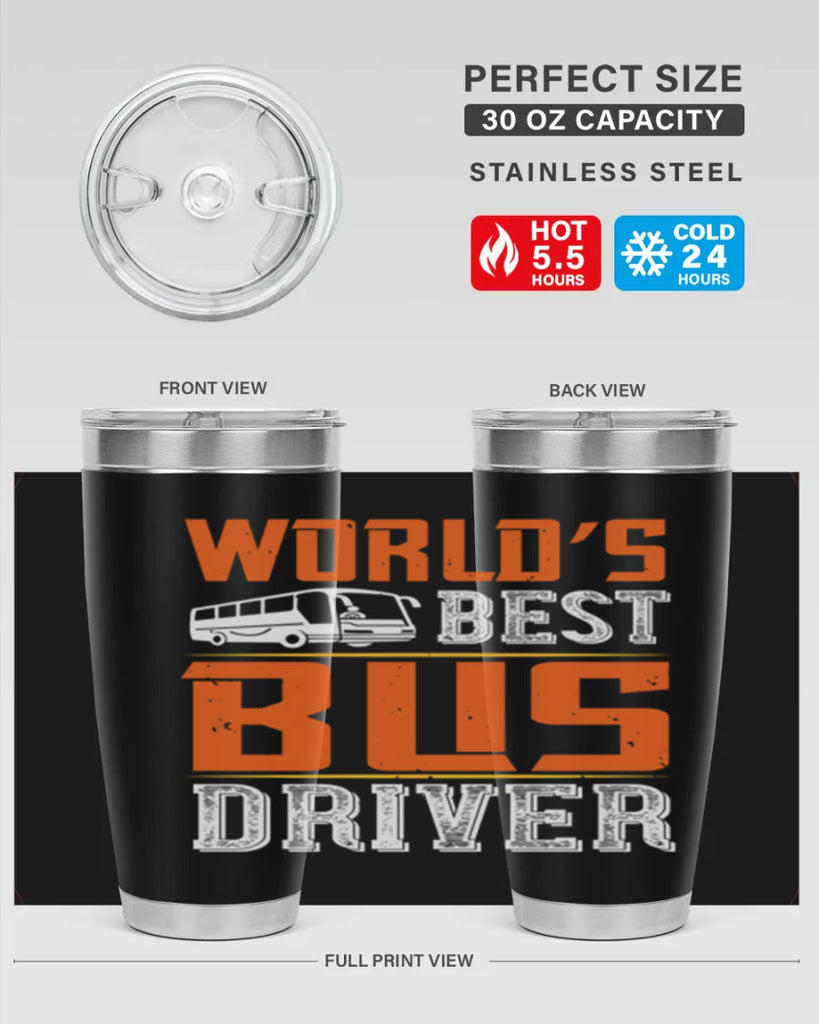 world’s best bus driver Style 4#- bus driver- tumbler