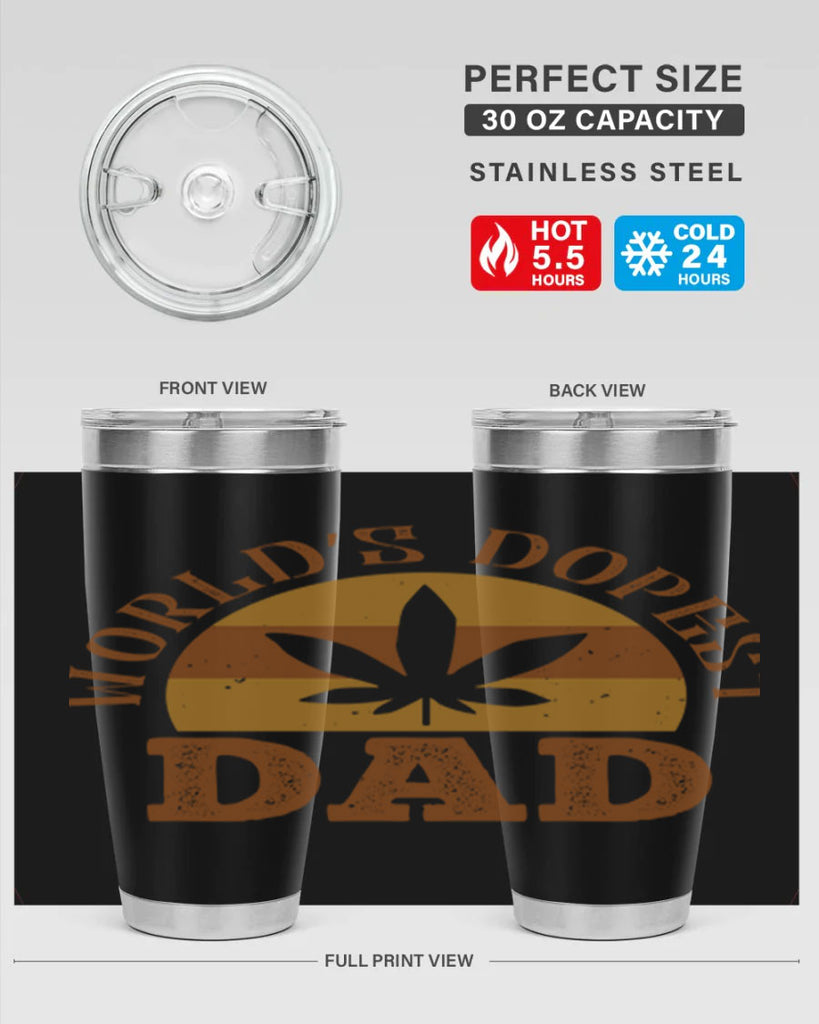 world’s dopest dad 137#- fathers day- Tumbler