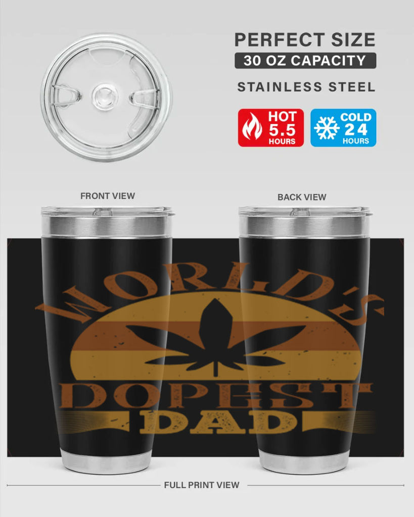 worlds dopest dad 145#- fathers day- Tumbler