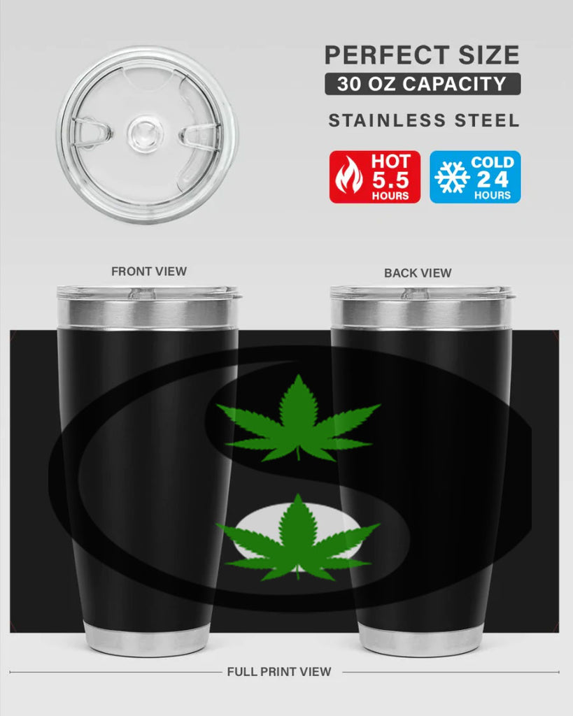 yin and yang weed 311#- marijuana- Tumbler