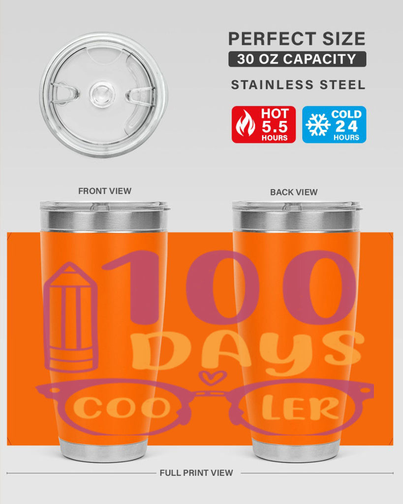 2 days cooler 42#- 100 days of school- Tumbler