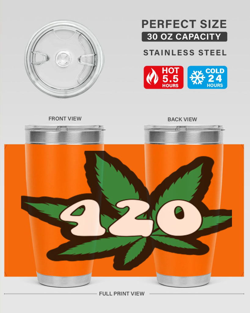 420 4#- marijuana- Tumbler