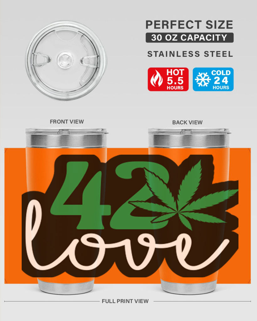 420 love 1#- marijuana- Tumbler