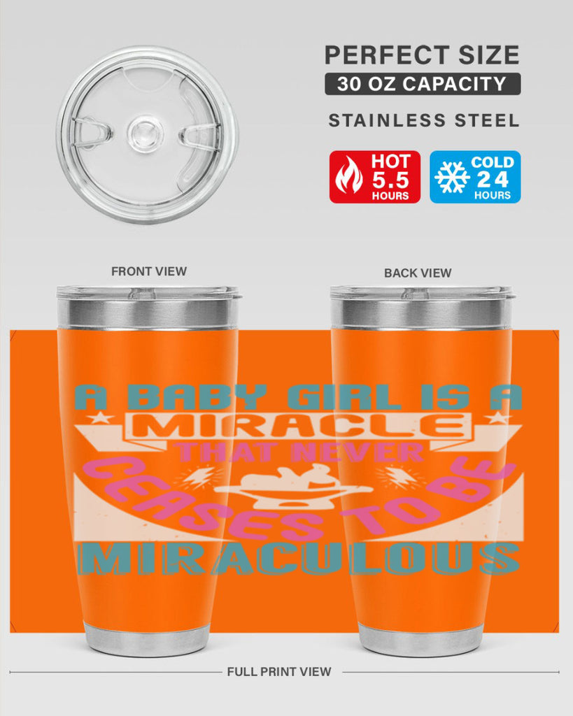 A baby girl is a miracle Style 196#- baby- tumbler
