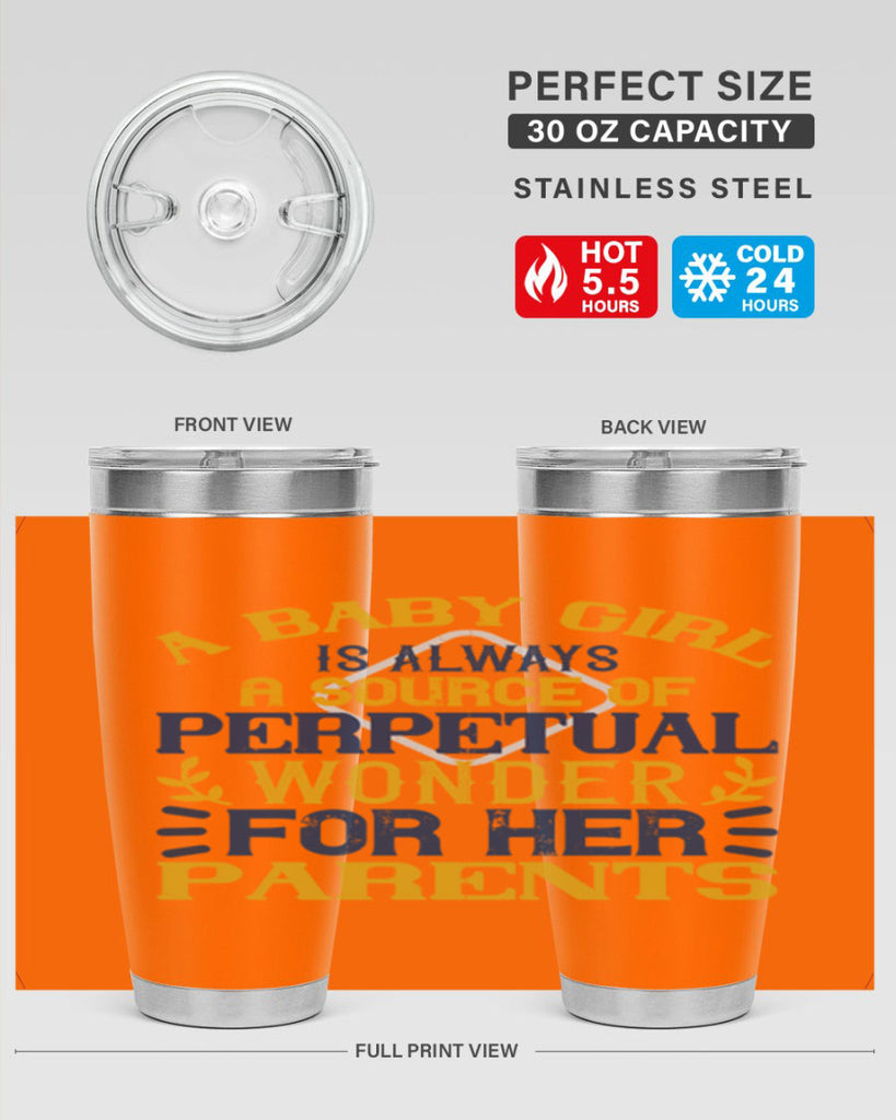 A baby girl is always a source of perpetual wonder for her parents Style 142#- baby- tumbler