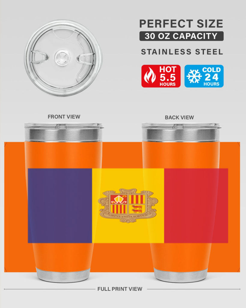 Andorra 194#- world flags- Tumbler