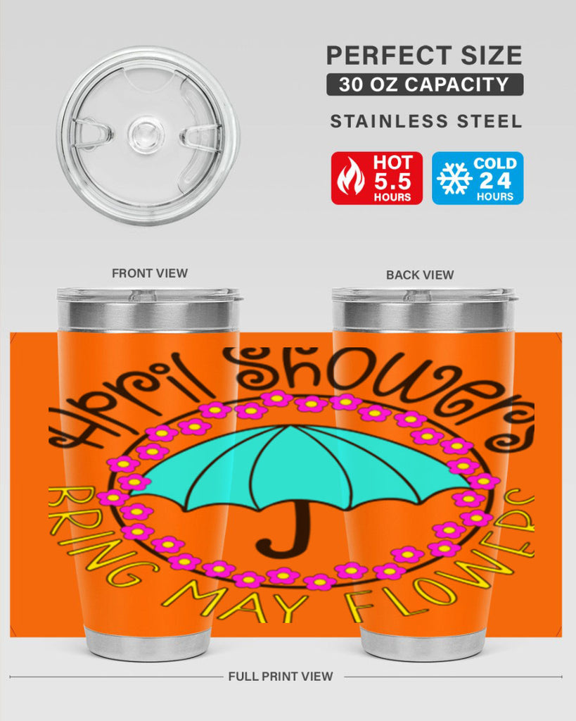 April showers21#- spring- Tumbler