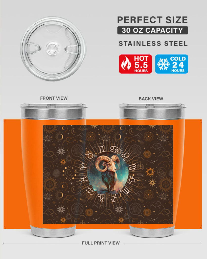 Aries Straigth 95#- zodiac- Tumbler