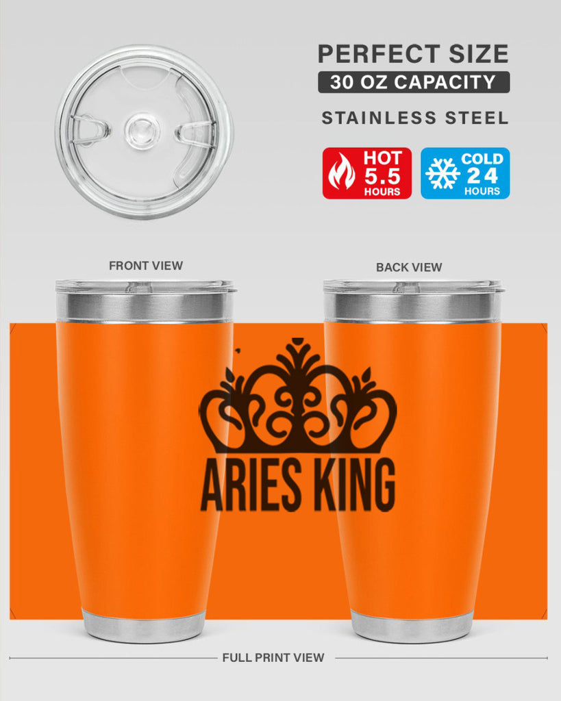 Aries king 107#- zodiac- Tumbler