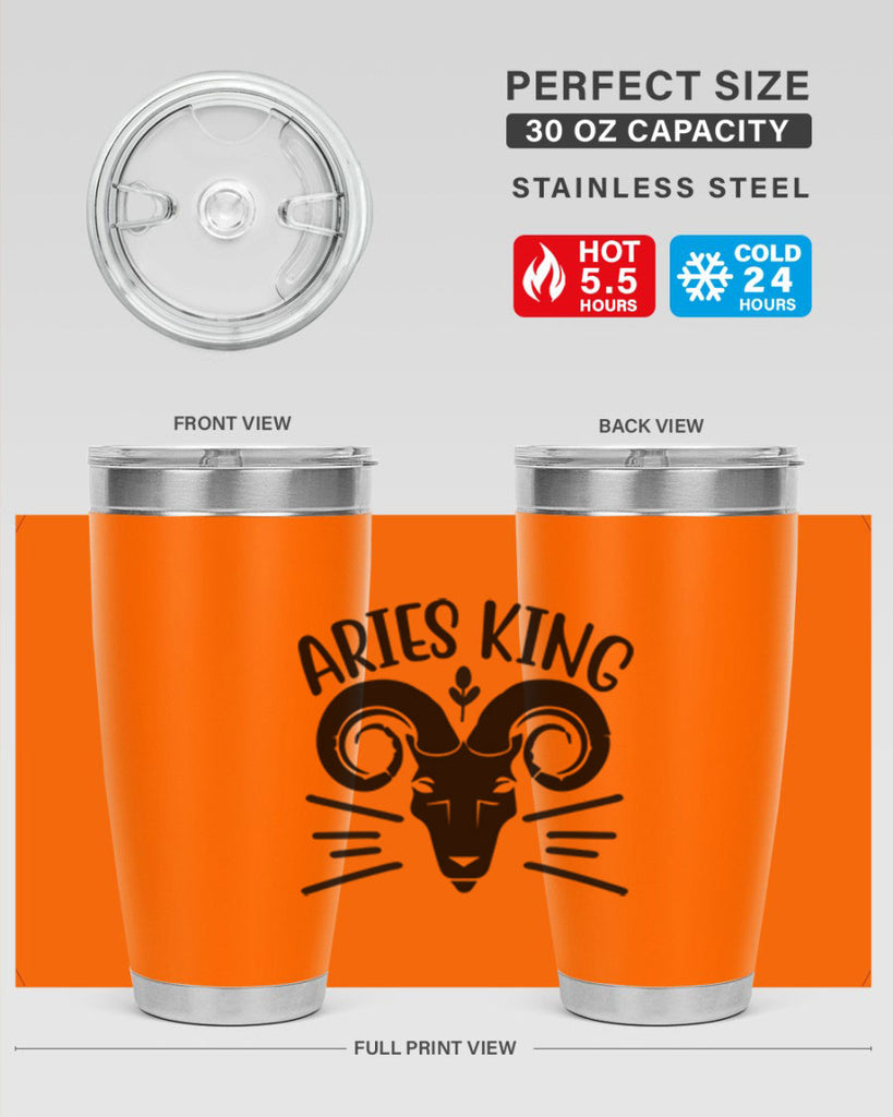 Aries king 109#- zodiac- Tumbler